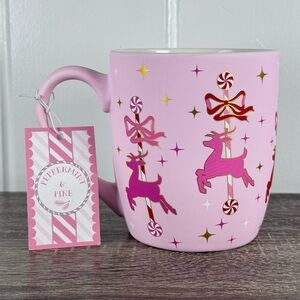 NEW Peppermint & Pine Reindeer Merry-Go-Round Christmas Mug